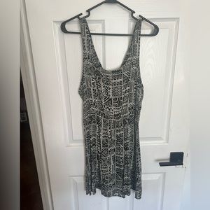 Black and white shirt dress